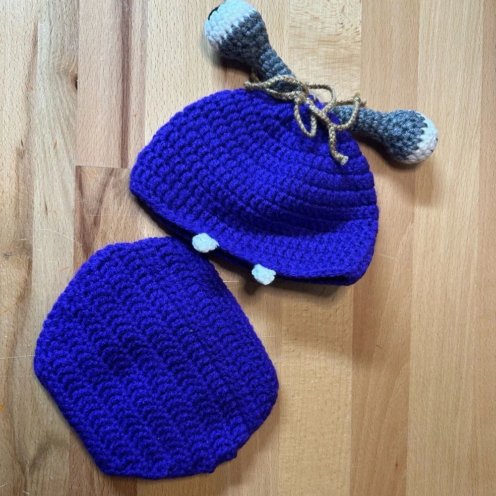 Handmade Boo Newborn Diaper Cover/Photo op
